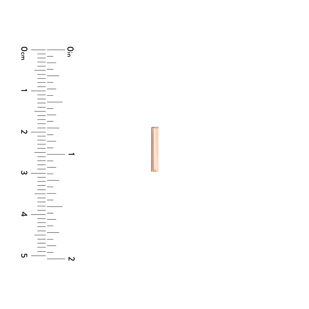 Mini Staple Bar Earrings on Post Back