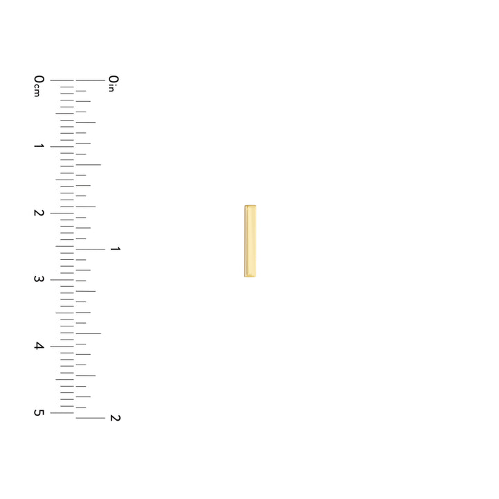 Mini Staple Bar Earrings on Post Back