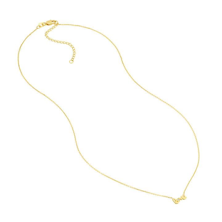 Mini Love Necklace with 1pt Diamond