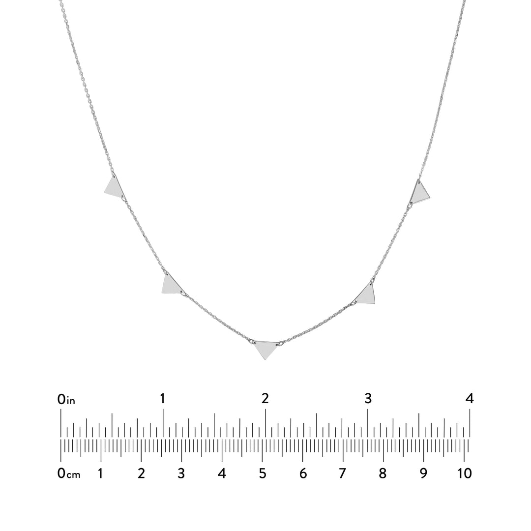 Mini Inverted Triangles Adjustable Necklace