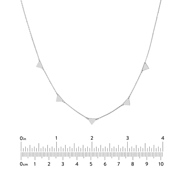 Mini Inverted Triangles Adjustable Necklace