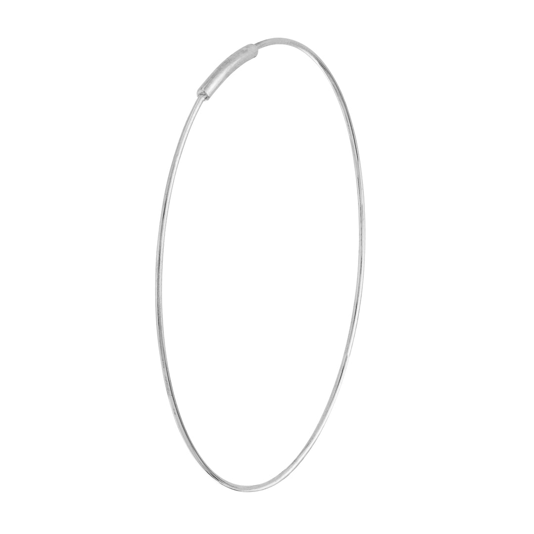 40mm Endless Wire Hoop Earrings