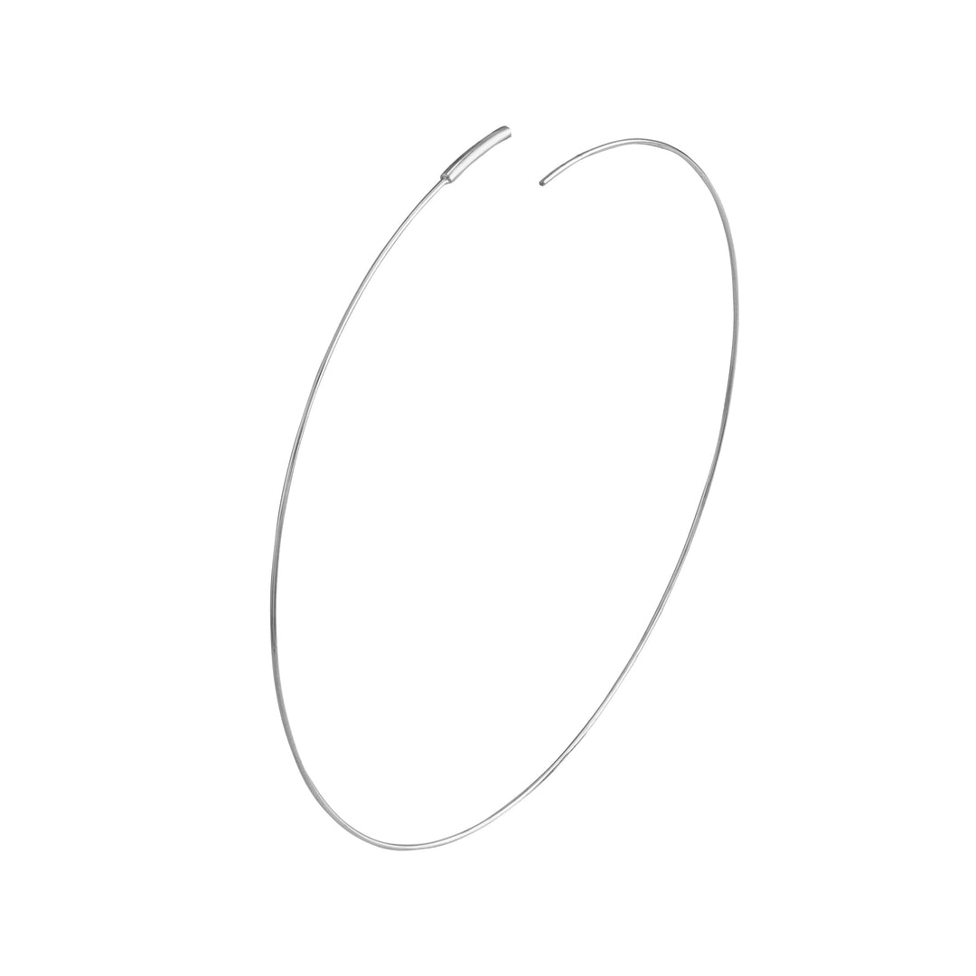 75mm Endless Wire Hoop Earrings