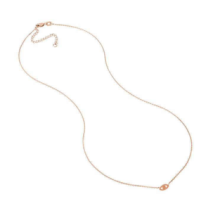 Mini Evil Eye Cutout Adjustable Necklace