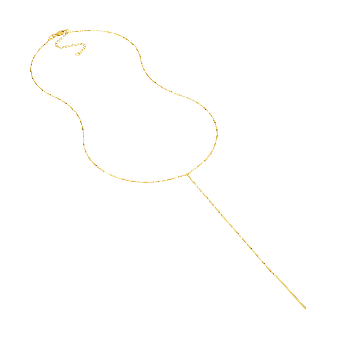 Bead and Bar Lariat Adjustable Necklace