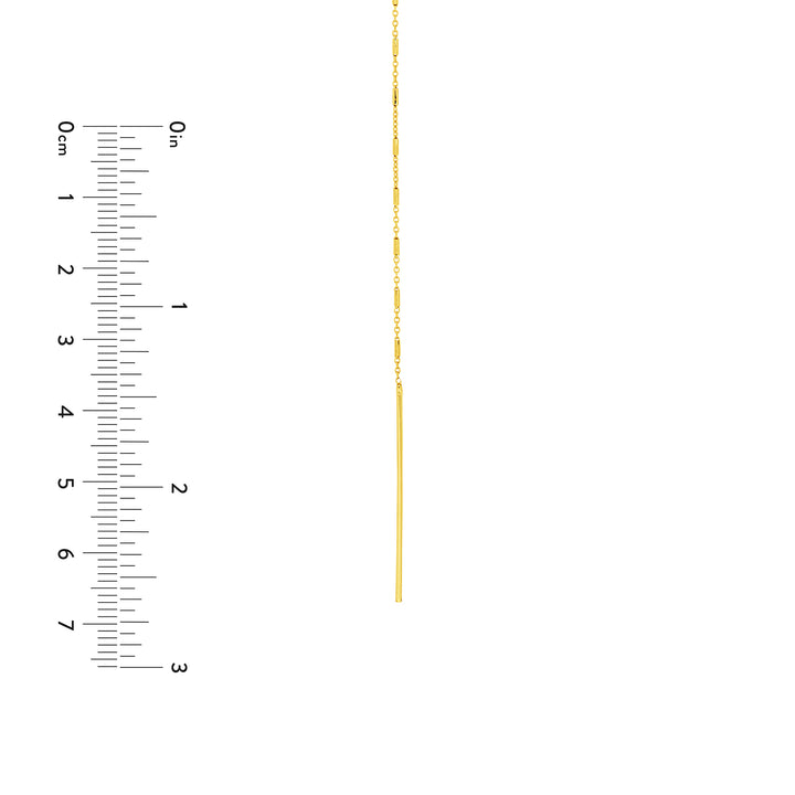 Bead and Bar Lariat Adjustable Necklace