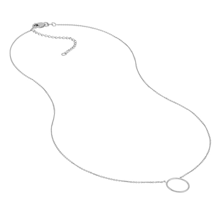 Open Wire Circle Adjustable Necklace