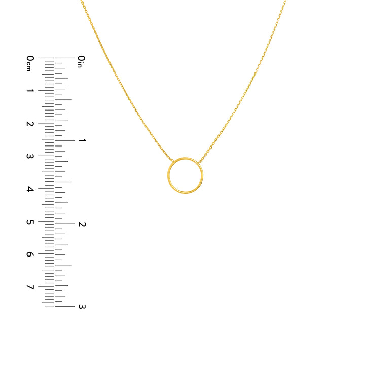 Open Wire Circle Adjustable Necklace