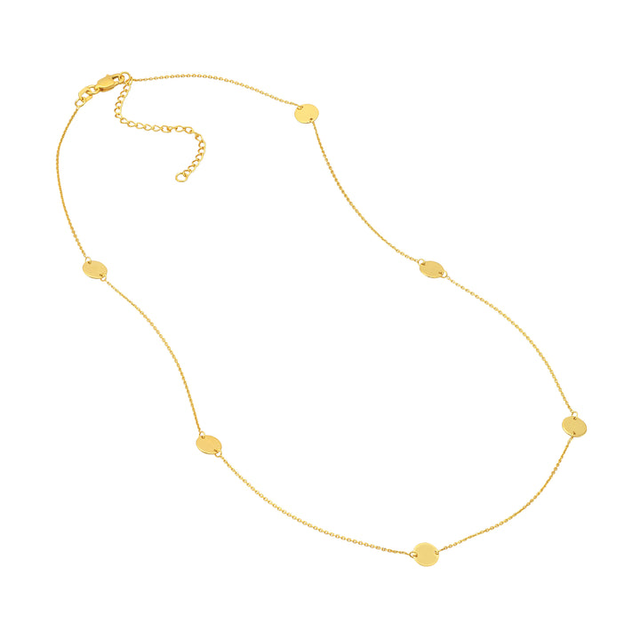 Disc Stations Adjustable Necklace