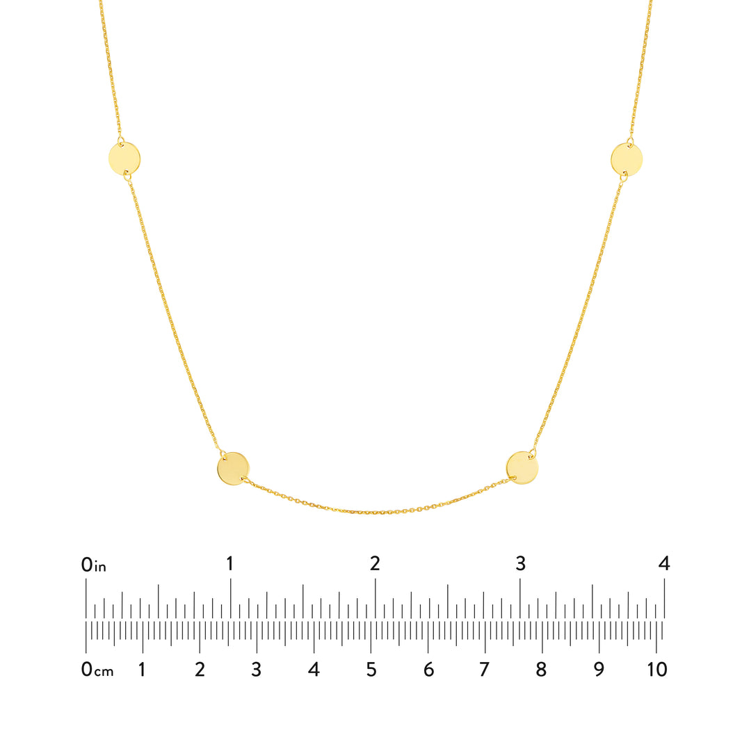 Disc Stations Adjustable Necklace