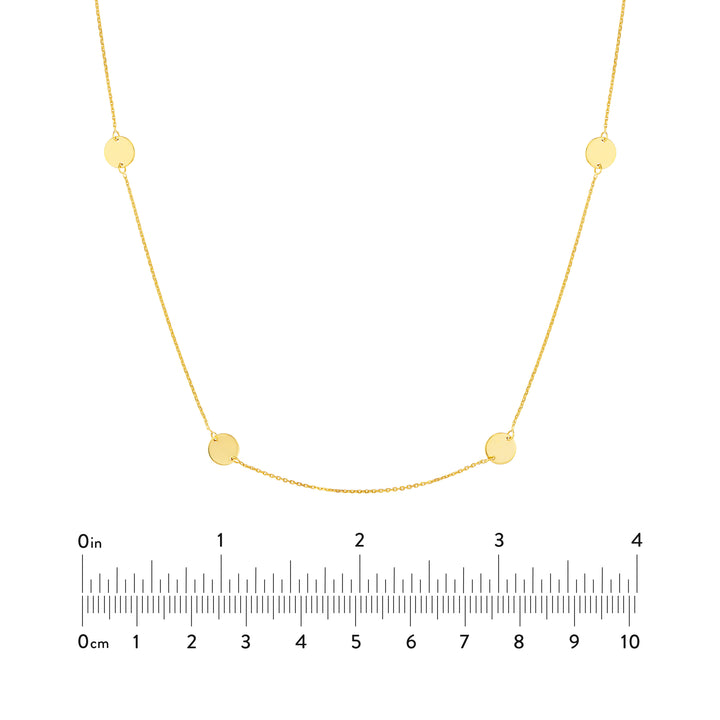 Disc Stations Adjustable Necklace