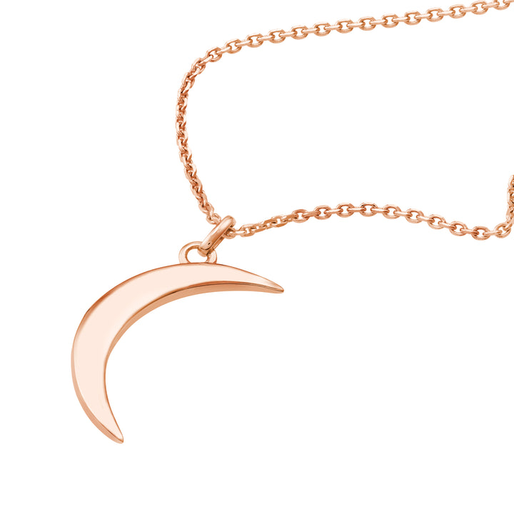 Crescent Moon Pendant Necklace