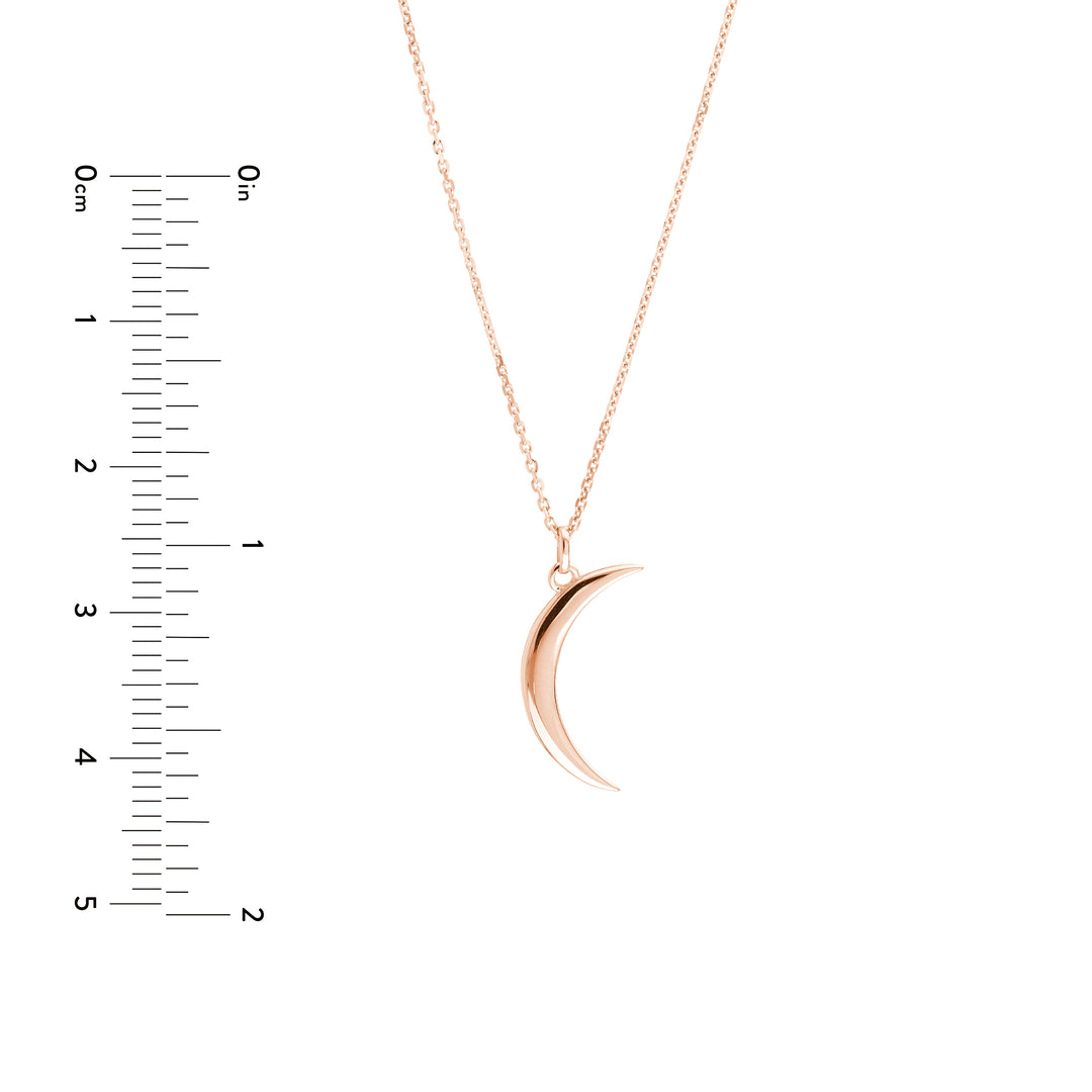 Crescent Moon Pendant Necklace