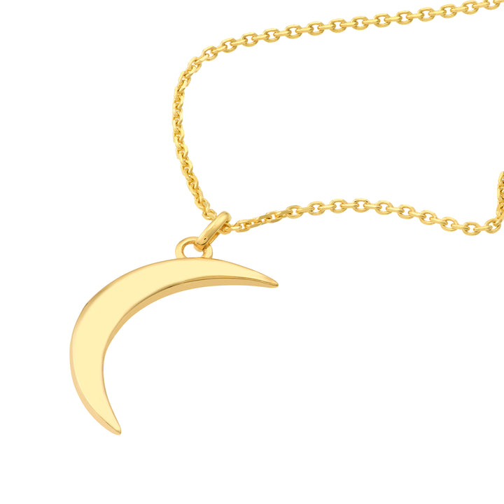 Crescent Moon Pendant Necklace