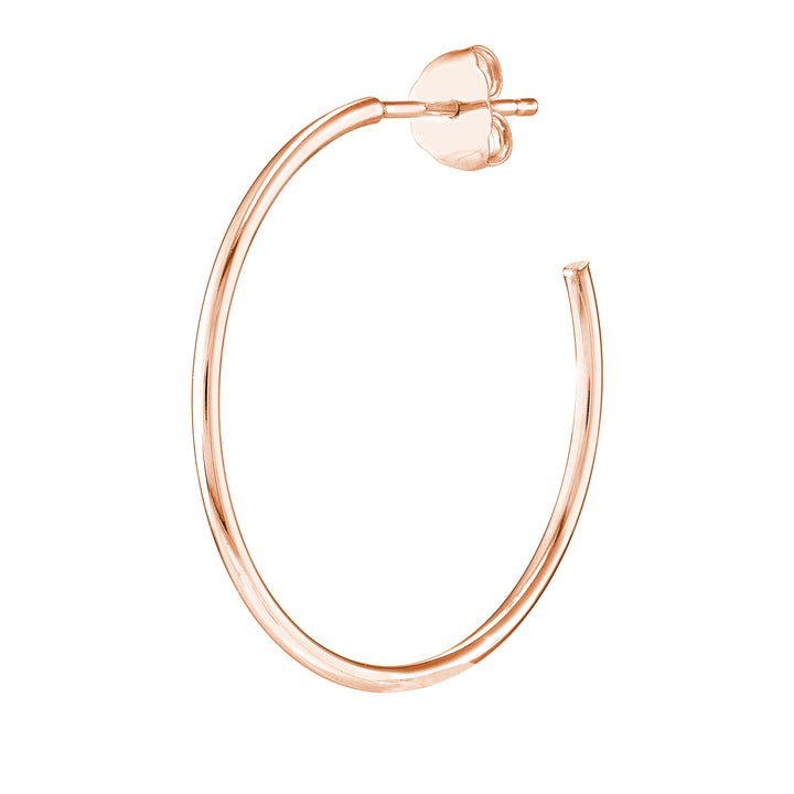 25mm x 1.2mm Hoop Post Earrings