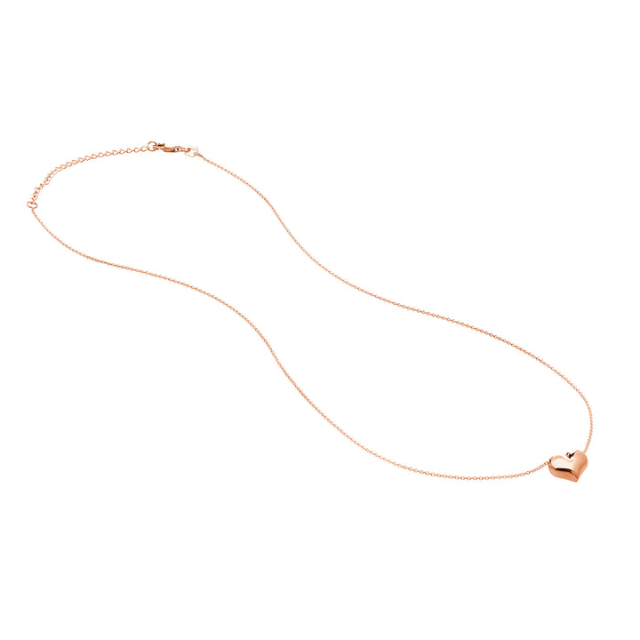 Puffy Heart Adjustable Necklace