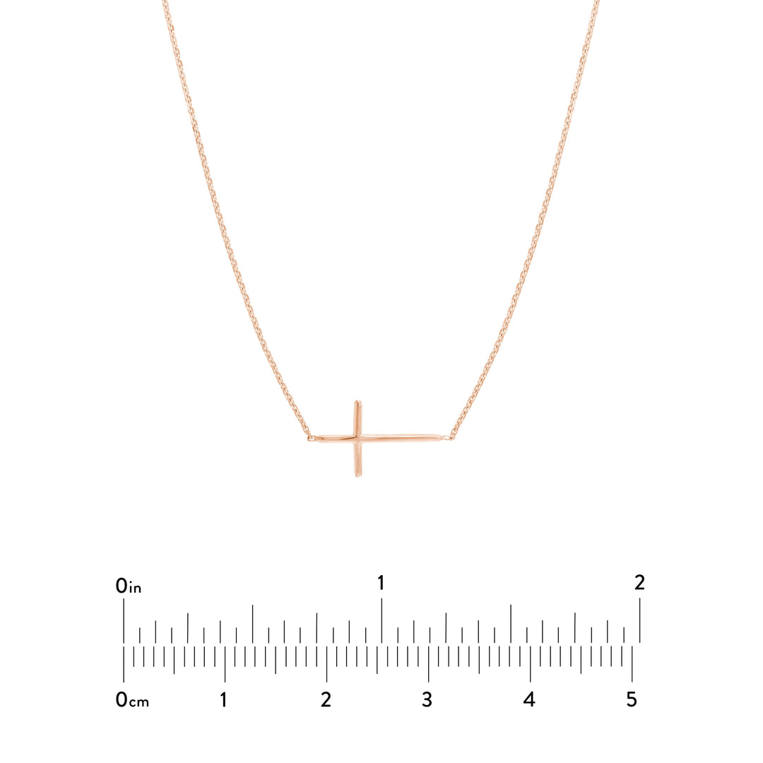 E2W Mini Cross Adj Necklace