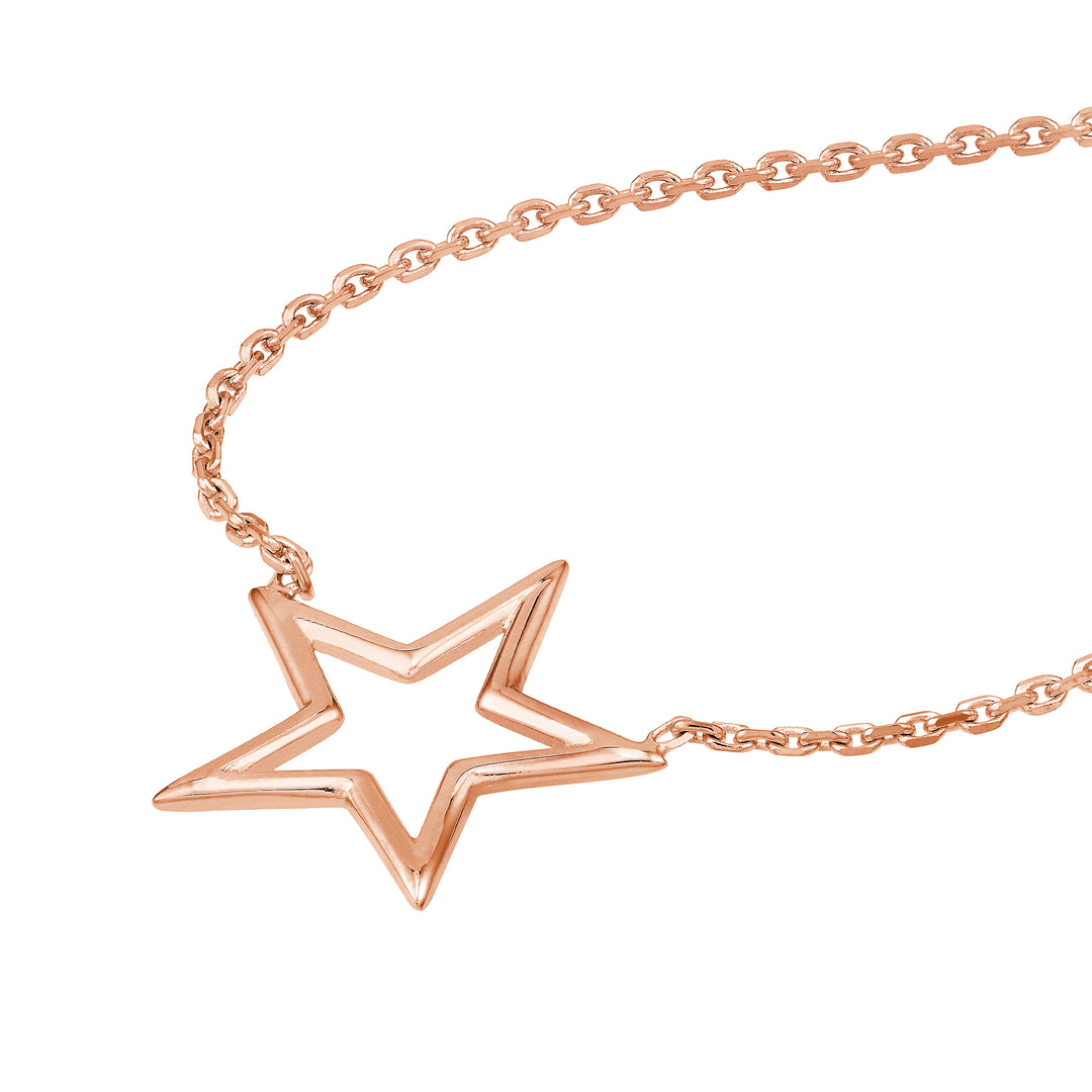 Wire Star Adjustable Necklace