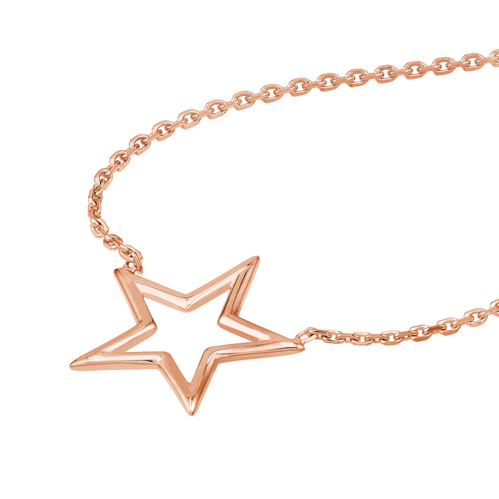 Wire Star Adjustable Necklace