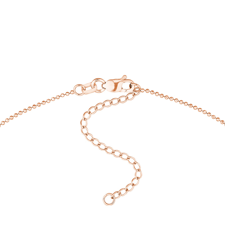 Diamond Drops Necklace on D/C Bead Chain