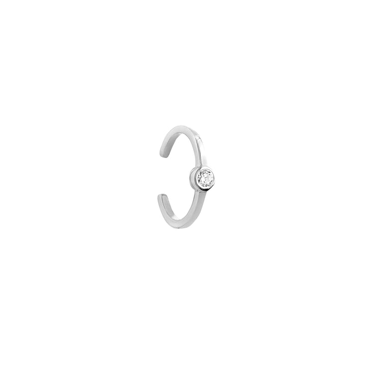 1/15tcw Bezel Diamond Earring Cuff