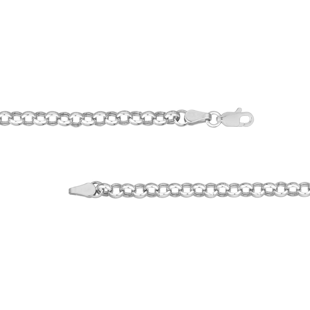 Charm-Ready Hollow Rolo Chain Adj. Necklace