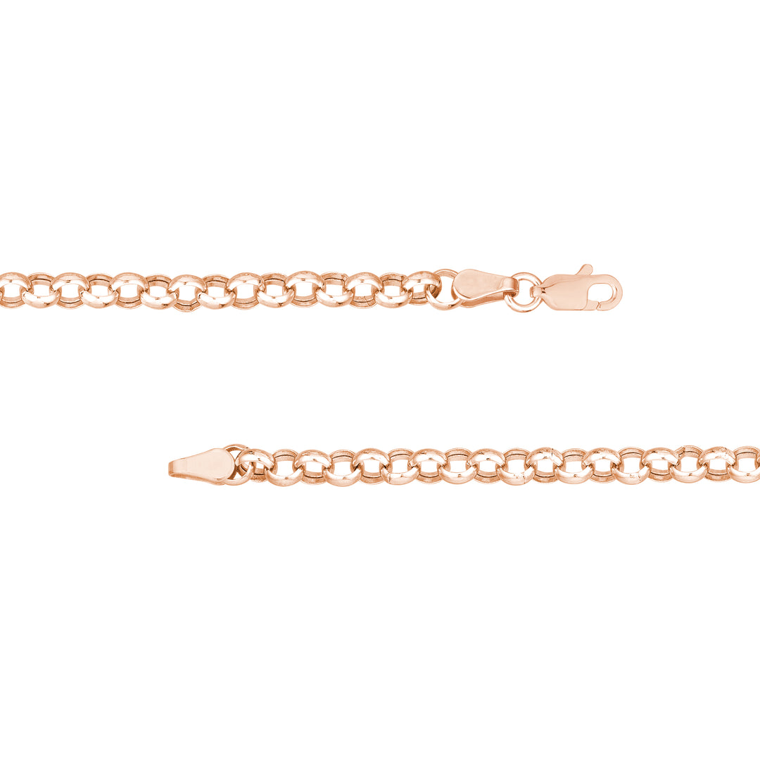 Charm-Ready Hollow Rolo Chain Necklace