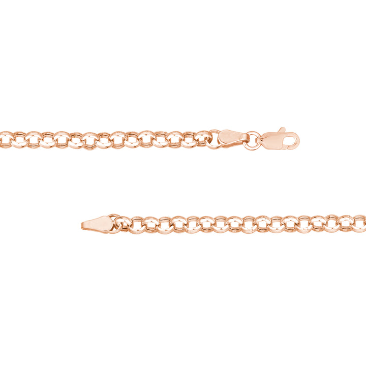 Charm-Ready Hollow Rolo Chain Necklace