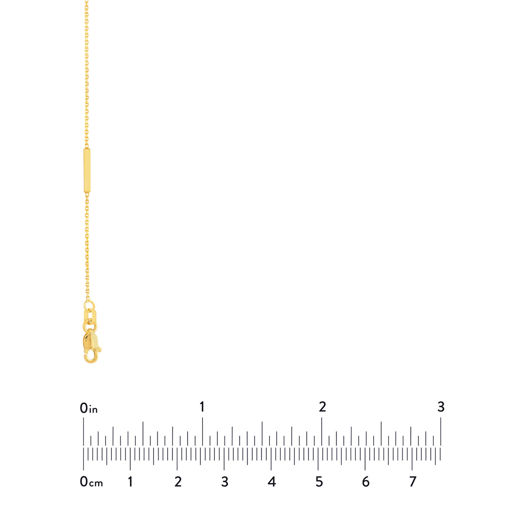 Diamond Bezel and Bar Station Necklace