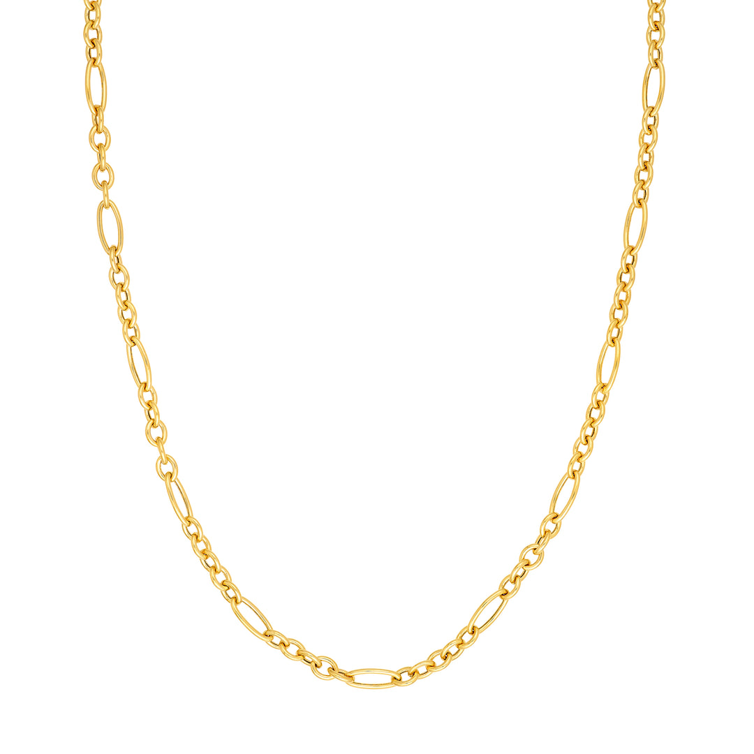 Hollow Polished Oval Link 5+1 Chain