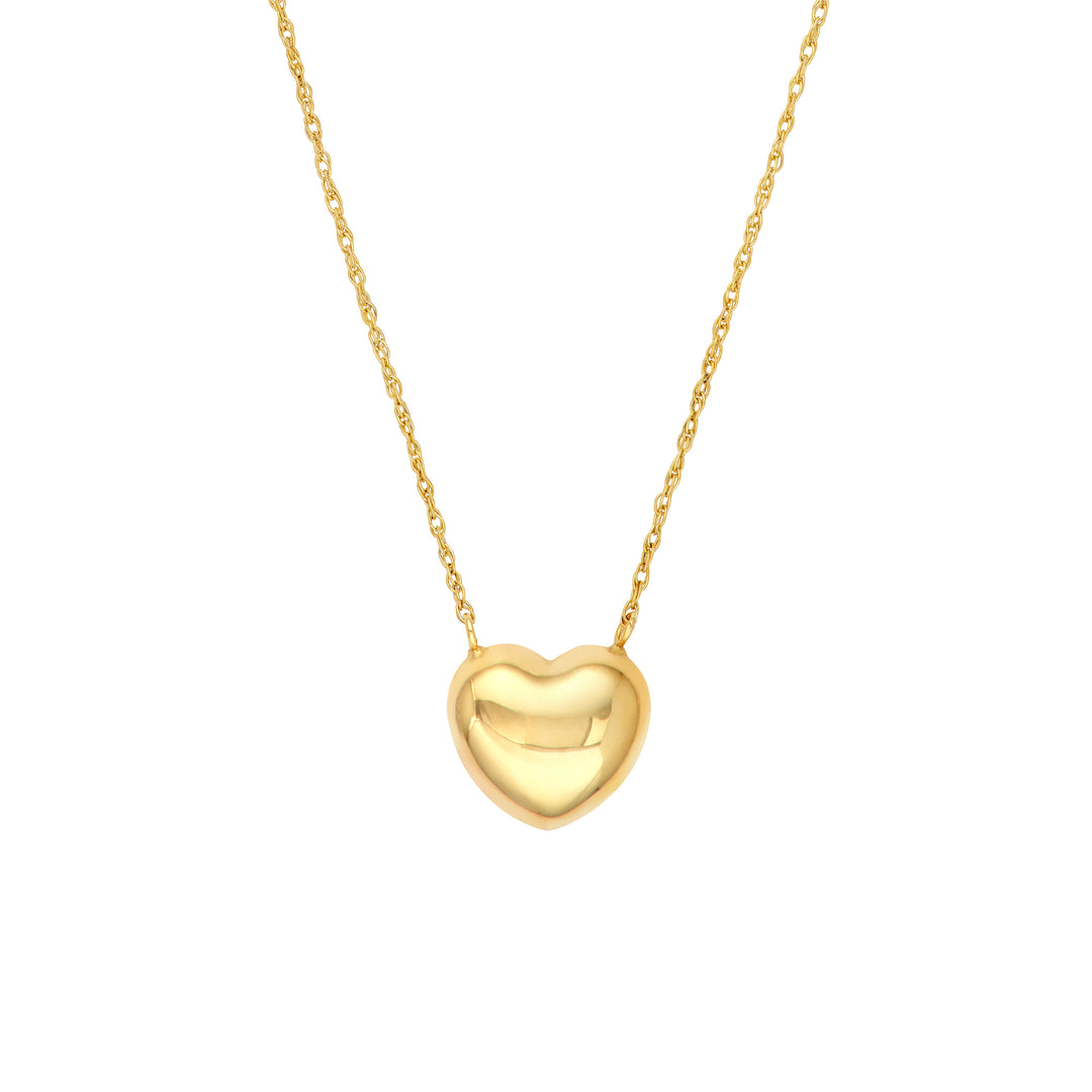 Puffy Large Heart Necklace