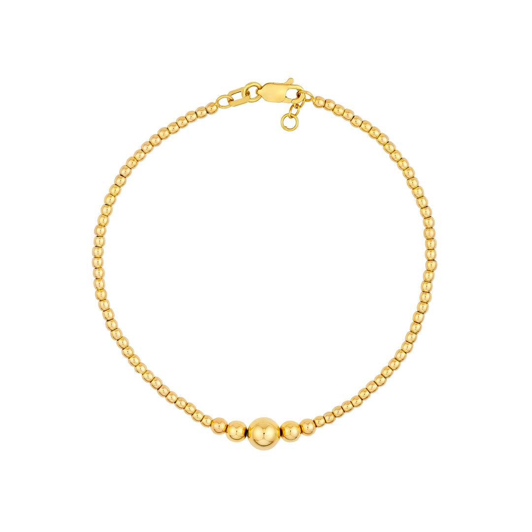 Graduated Bead Adjustable Bracelet