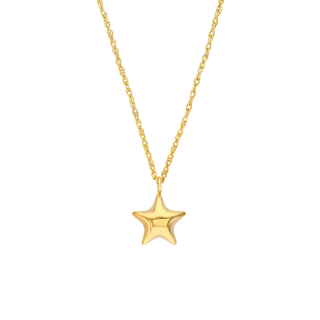 Polished Star Pendant Necklace