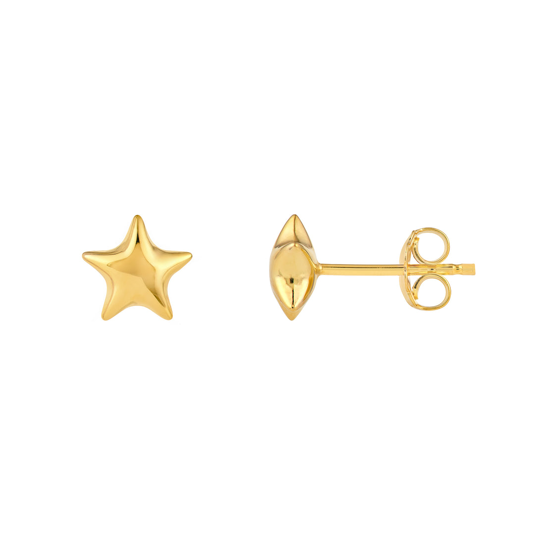 Puffy Star Stud Earrings