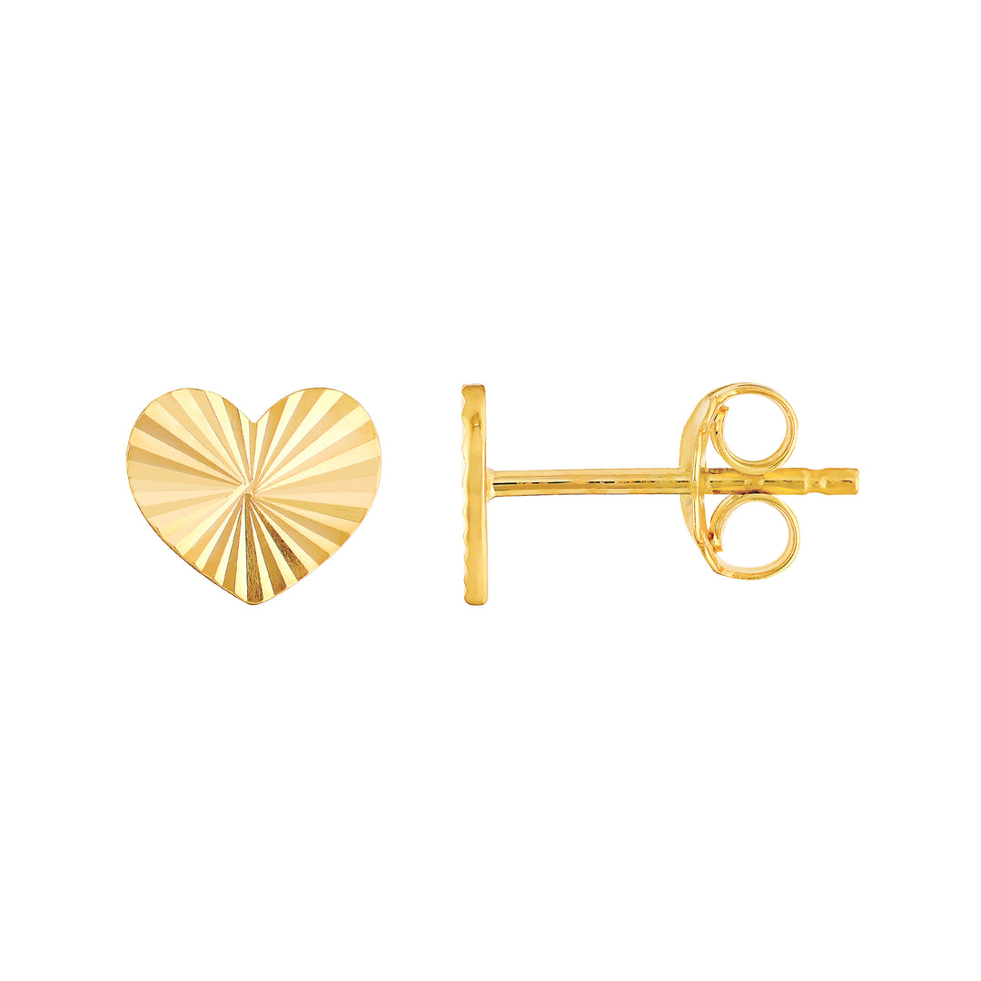 Radiant Heart Stud Earrings