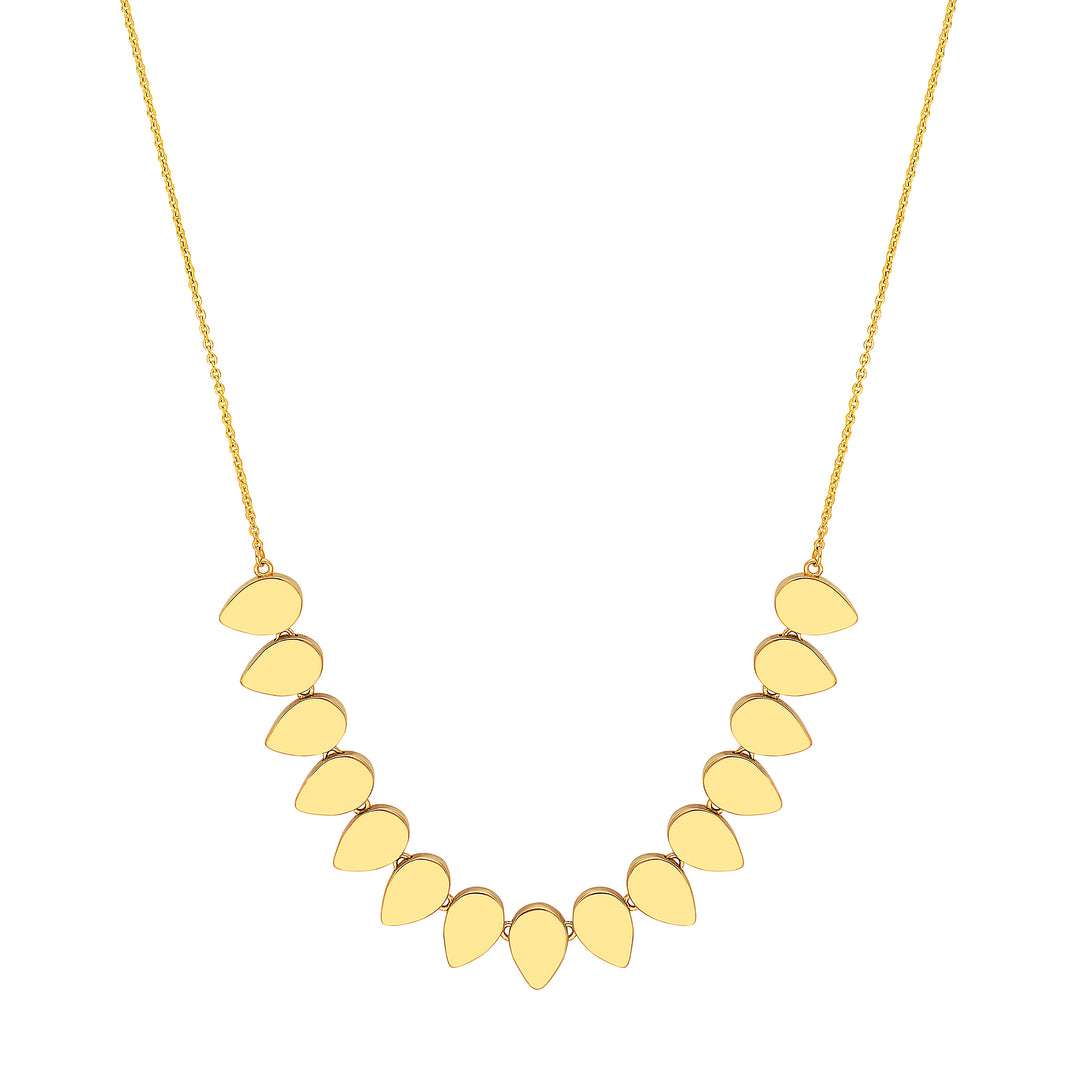 Flat Teardrop Necklace