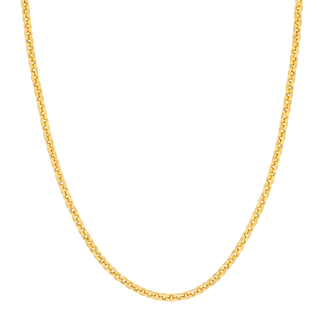 Hollow Flat Oval Link Chain