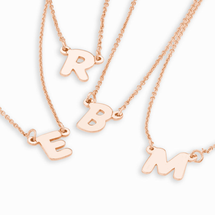 7mm Bubble Font Nameplate Necklace