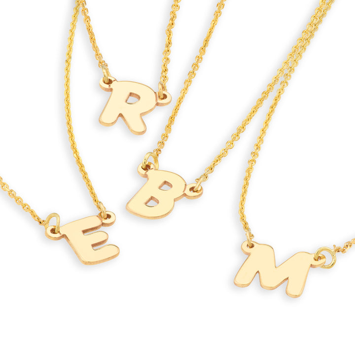 7mm Bubble Font Nameplate Necklace