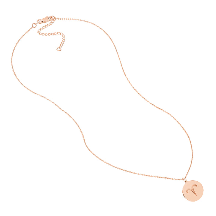 Aries Organic Disc Pendant Necklace