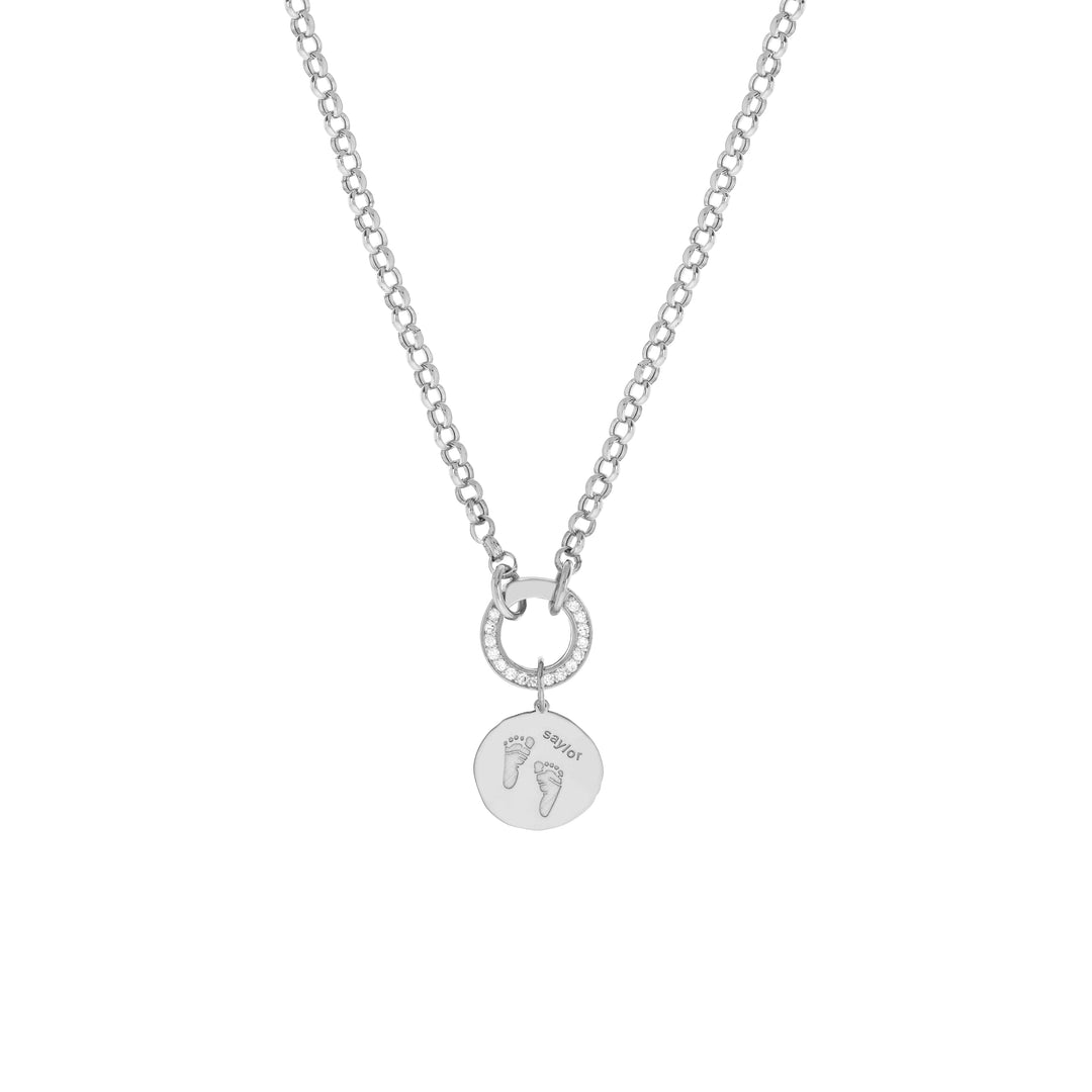 Organic Disk Engravable Charm