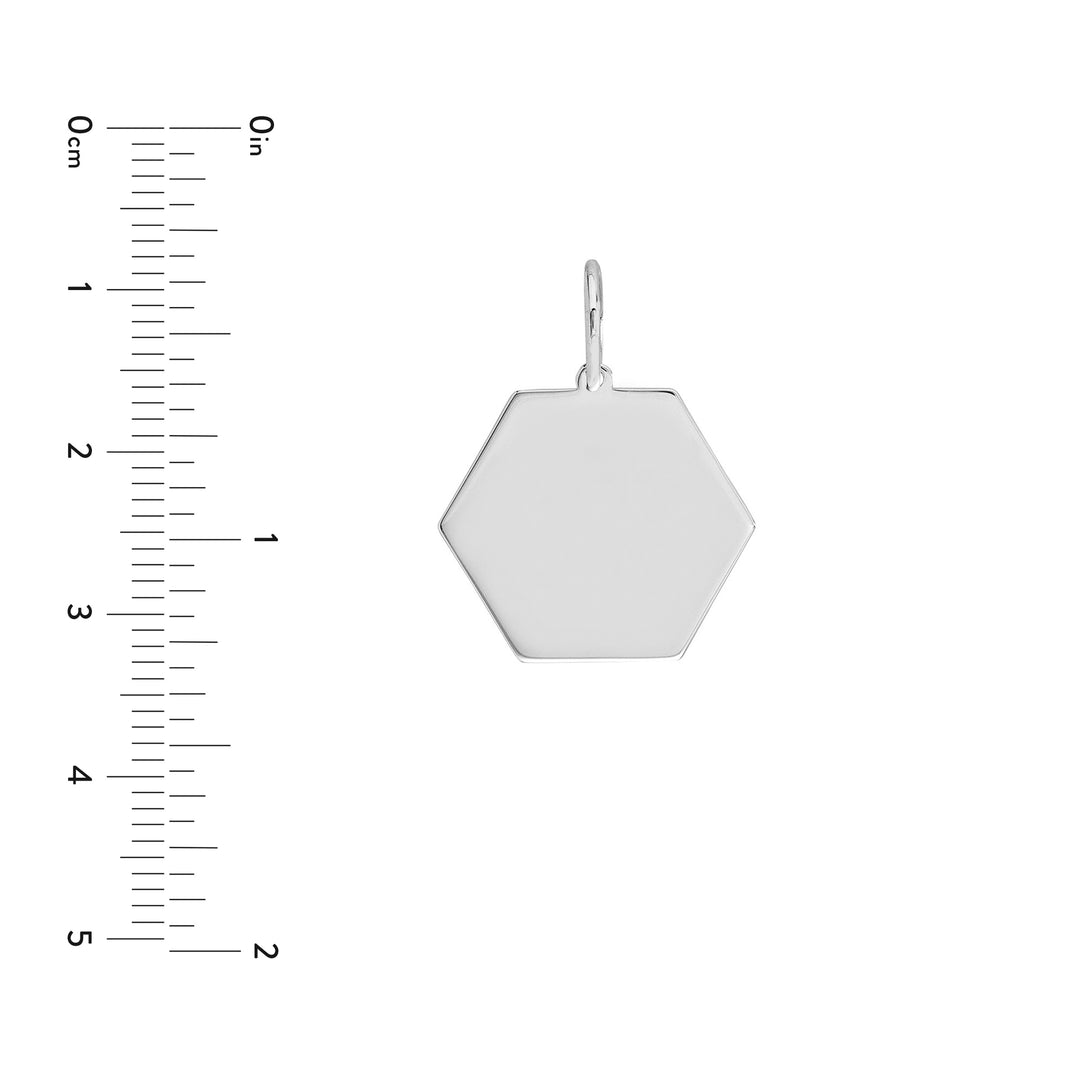 Hexagon Engravable Charm