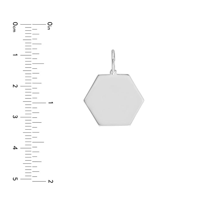 Hexagon Engravable Charm