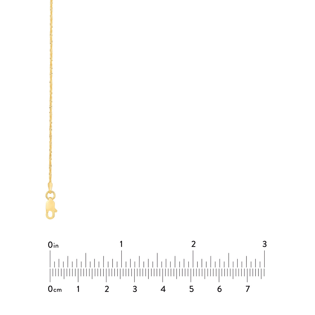 1.12mm Sparkle Chain with Lobster Lock