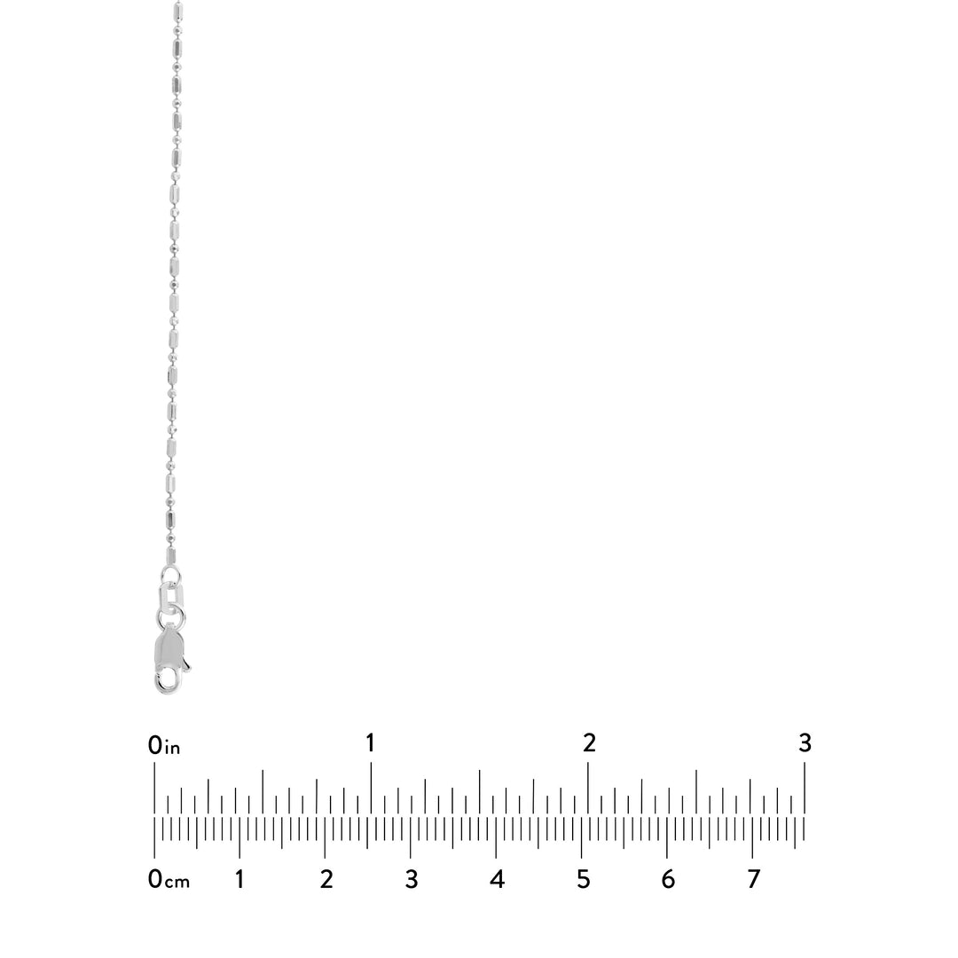1.2mm D/C Bead and Barrel Chain with Lobster Lock
