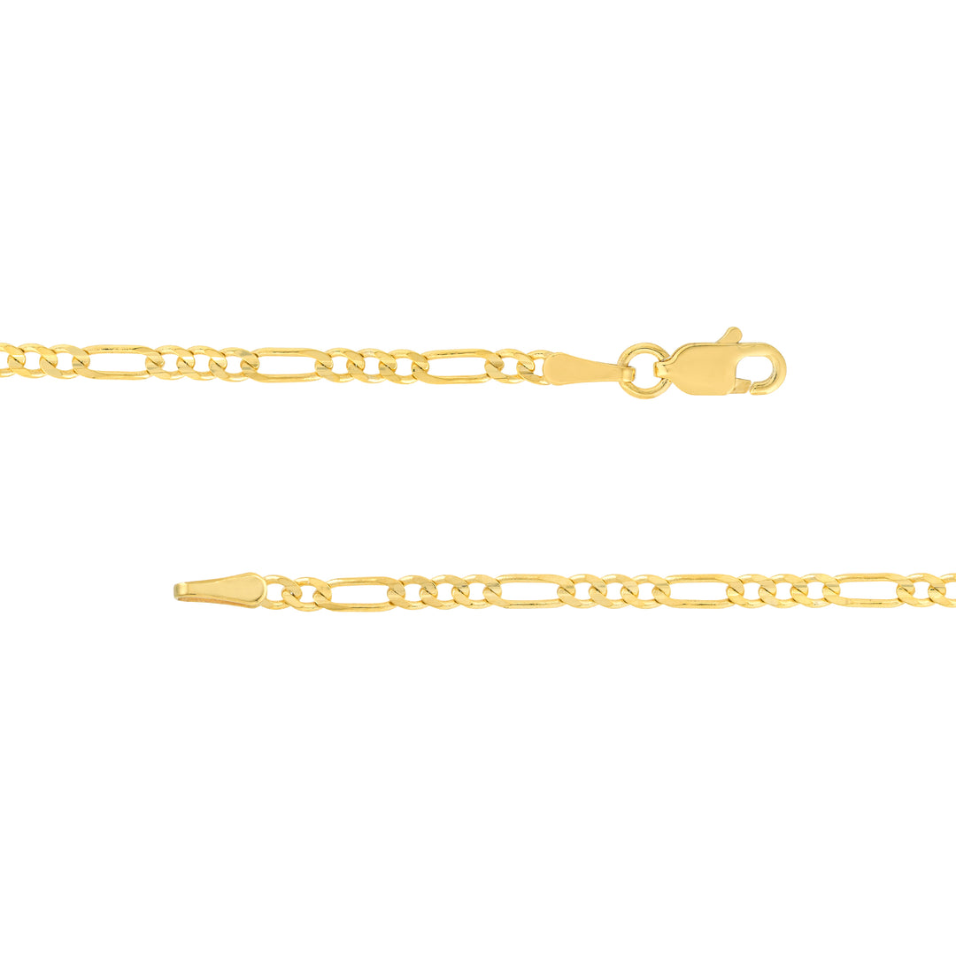 2.35mm Concave Figaro Chain