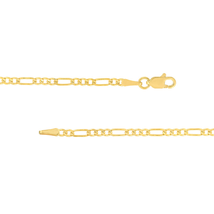 2.35mm Concave Figaro Chain