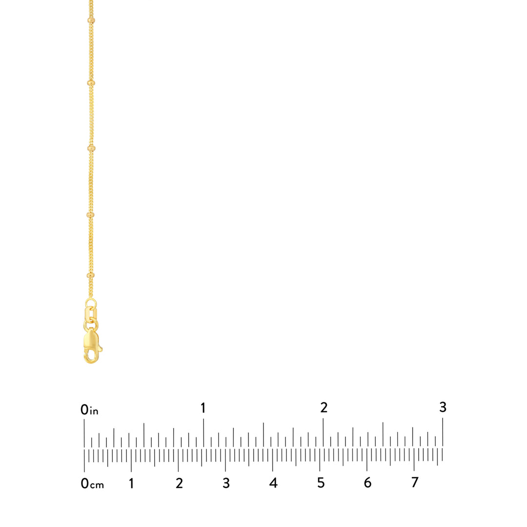 2.0mm D/C Saturn Curb Chain with Lobster Lock