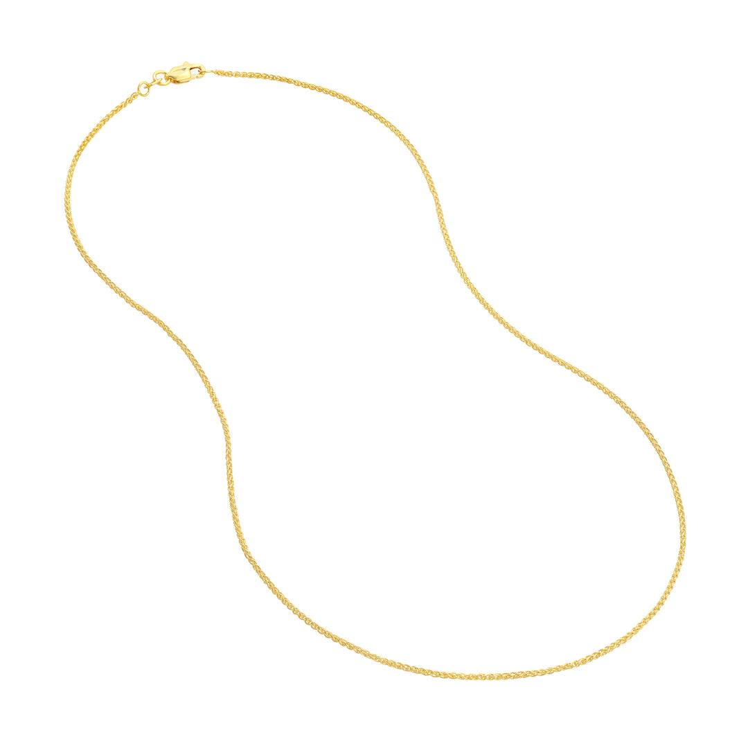 1.25mm Wheat Chain with Lobster Lock