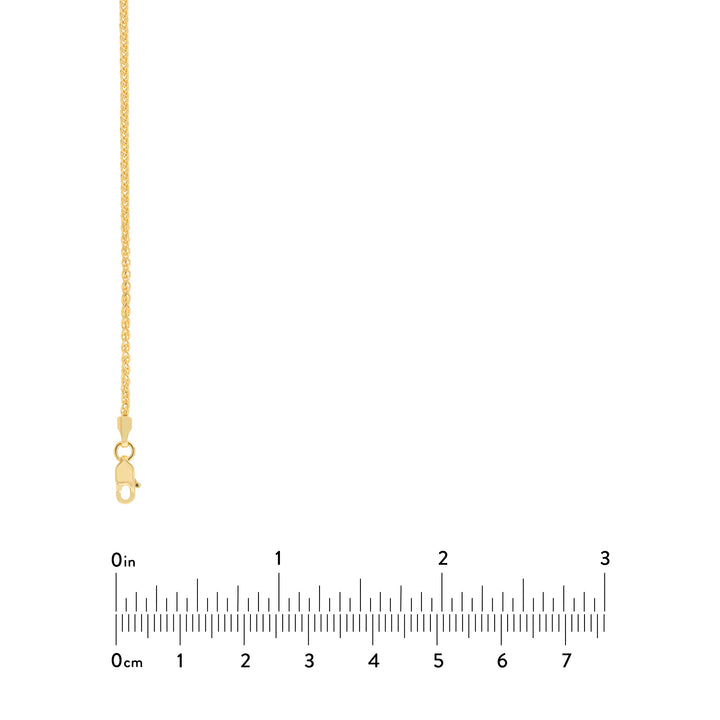 1.65mm Wheat Chain with Lobster Lock